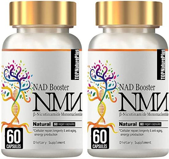 NMN Supplement, 2PACK NMN Nicotinamide Mononucleotide Capsules for Supports Anti-Aging, Longevity and Energy, Naturally Boost NAD+ Levels(Like Riboside) - 60 Capsules
