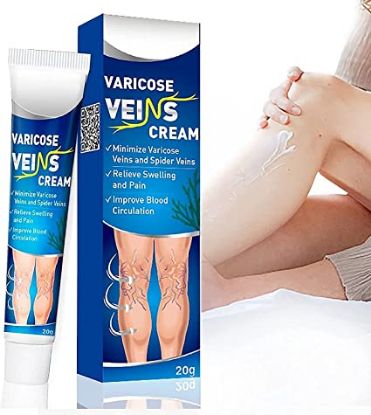 Varicose Veins Cream, Effective Varicose and Spider Veins Treatment, Strengthen Capillary Health, Improve Blood Circulation & Relief Tired and Heavy Legs